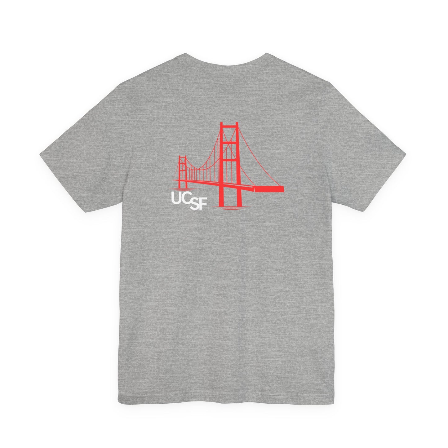 Simple Work Dark Colored Red Bridges Unisex Jersey Short Sleeve Tee