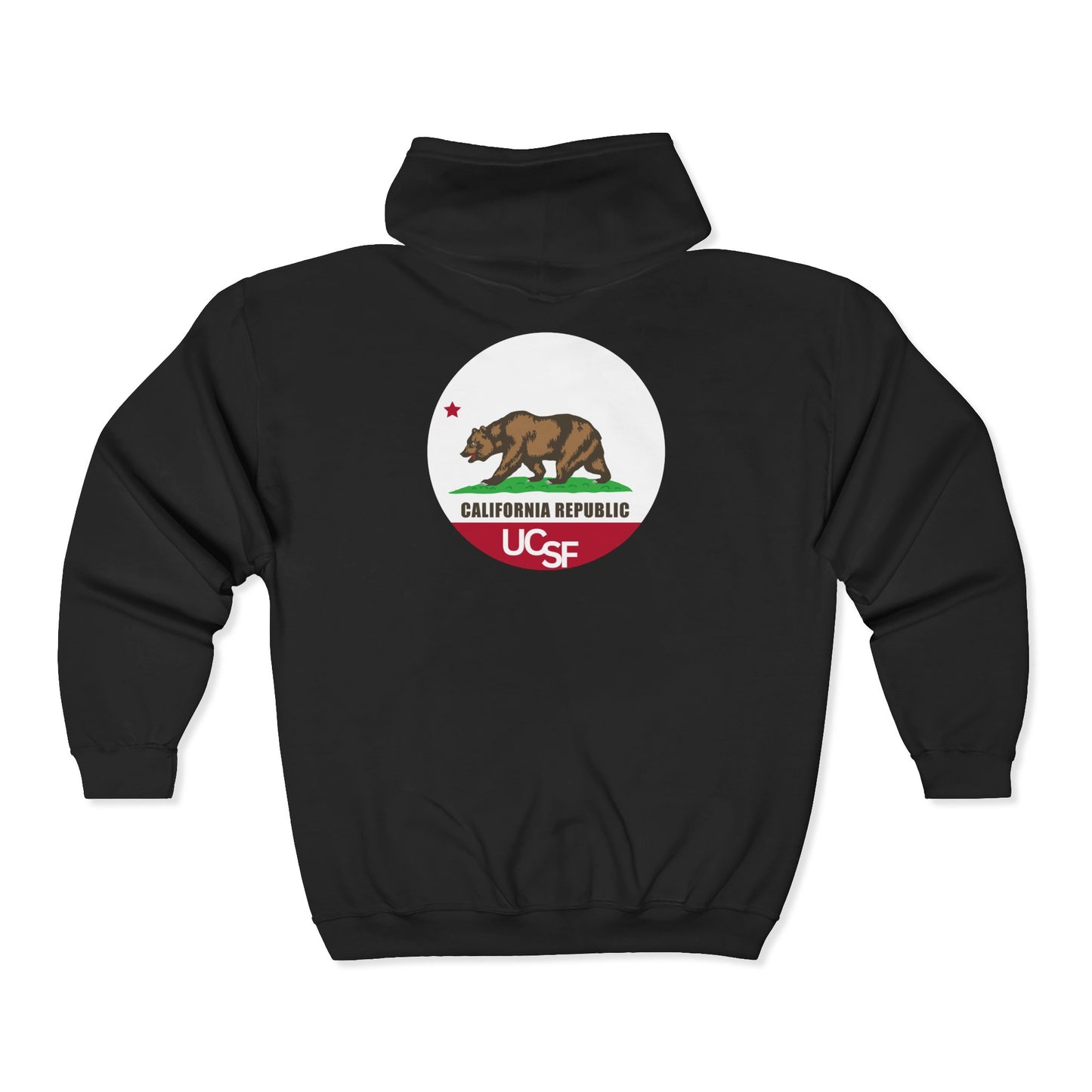 Simple Work Cali Flag Cozy Unisex Zip Hoodie - Perfect for Casual Outings, Gifts, Affordable Streetwear, and Everyday Comfort