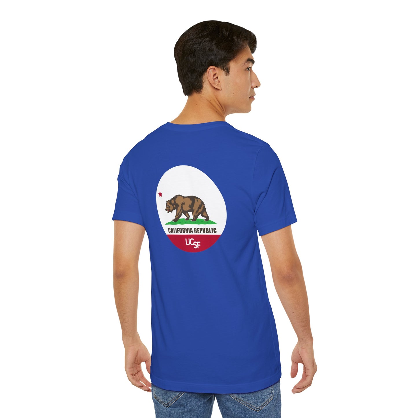 Simple Work Dark Cali Flag Unisex Jersey Short Sleeve Tee