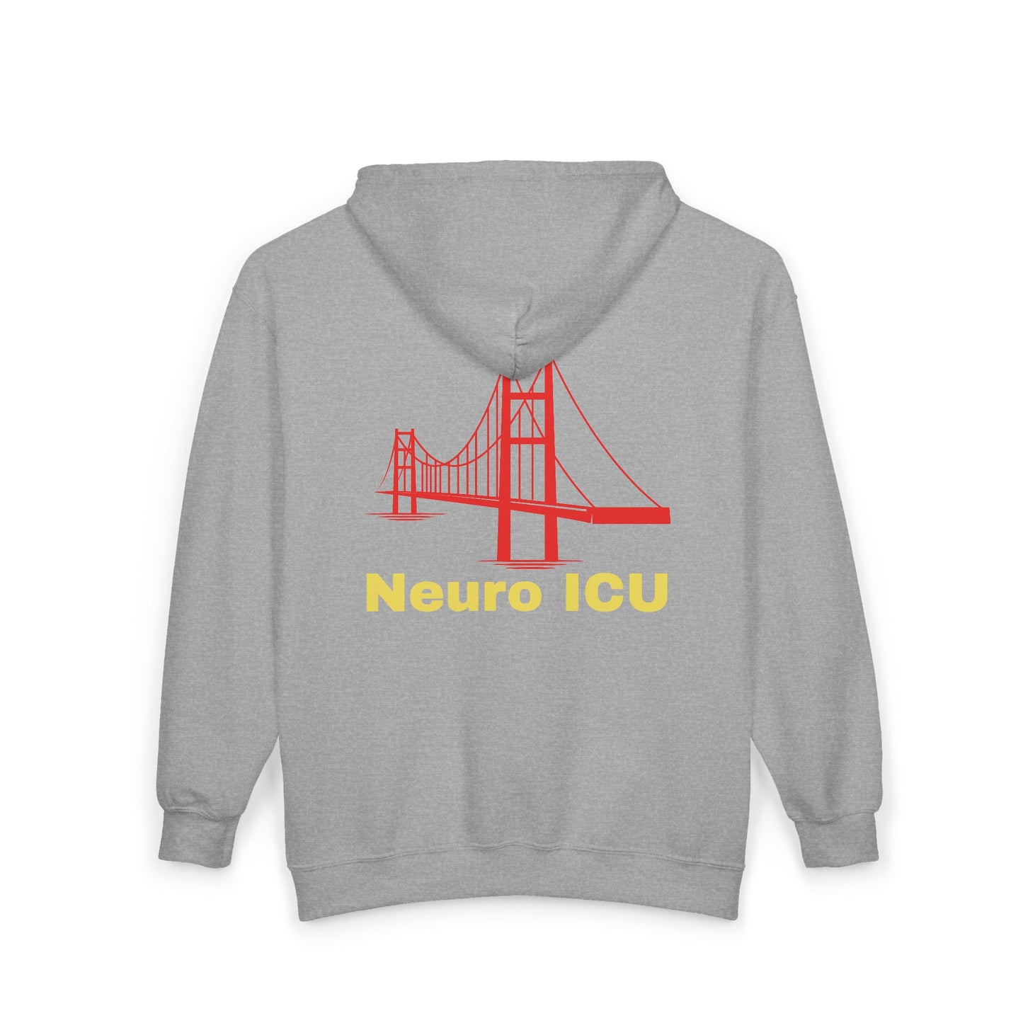 RON Simple Work Yellow Bridge PACU Cozy Unisex Zip Hoodie - Perfect for Casual Outings, Gifts, Affordable Streetwear, and Everyday Comfort