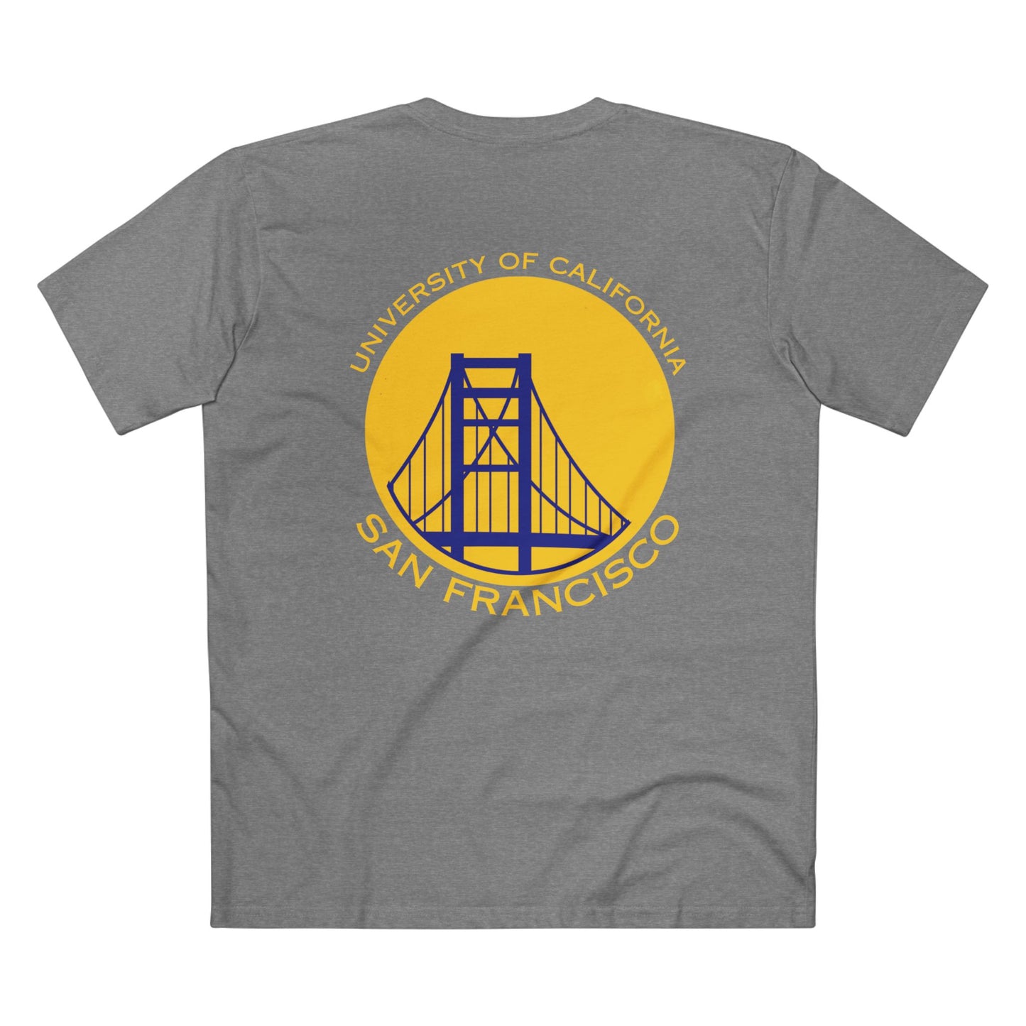 Yellow Blue Golden Gate Simple Work Tee