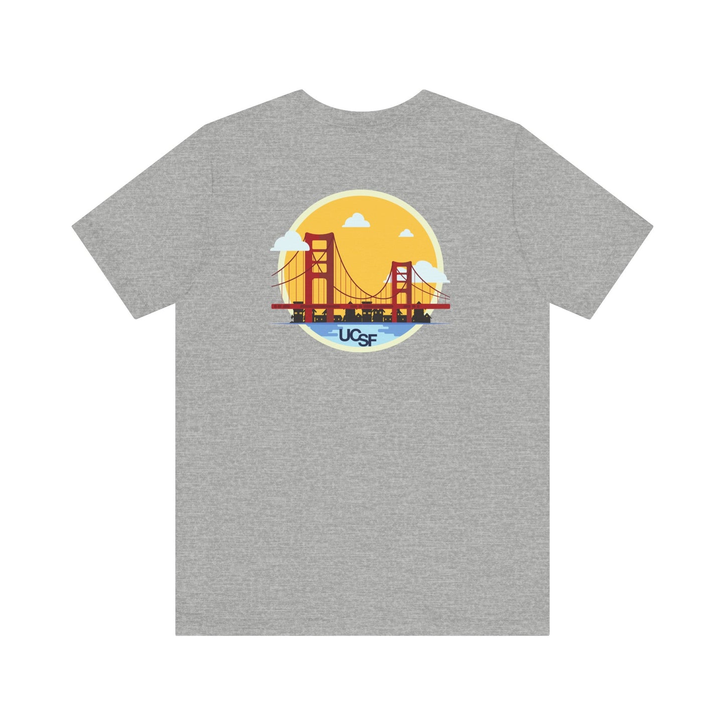 Simple Work Yellow Bridge Dark Colored Unisex Jersey Short Sleeve Tee