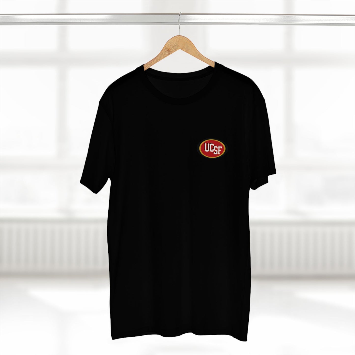 Black Red and Gold Golden Gate Simple Work Tee