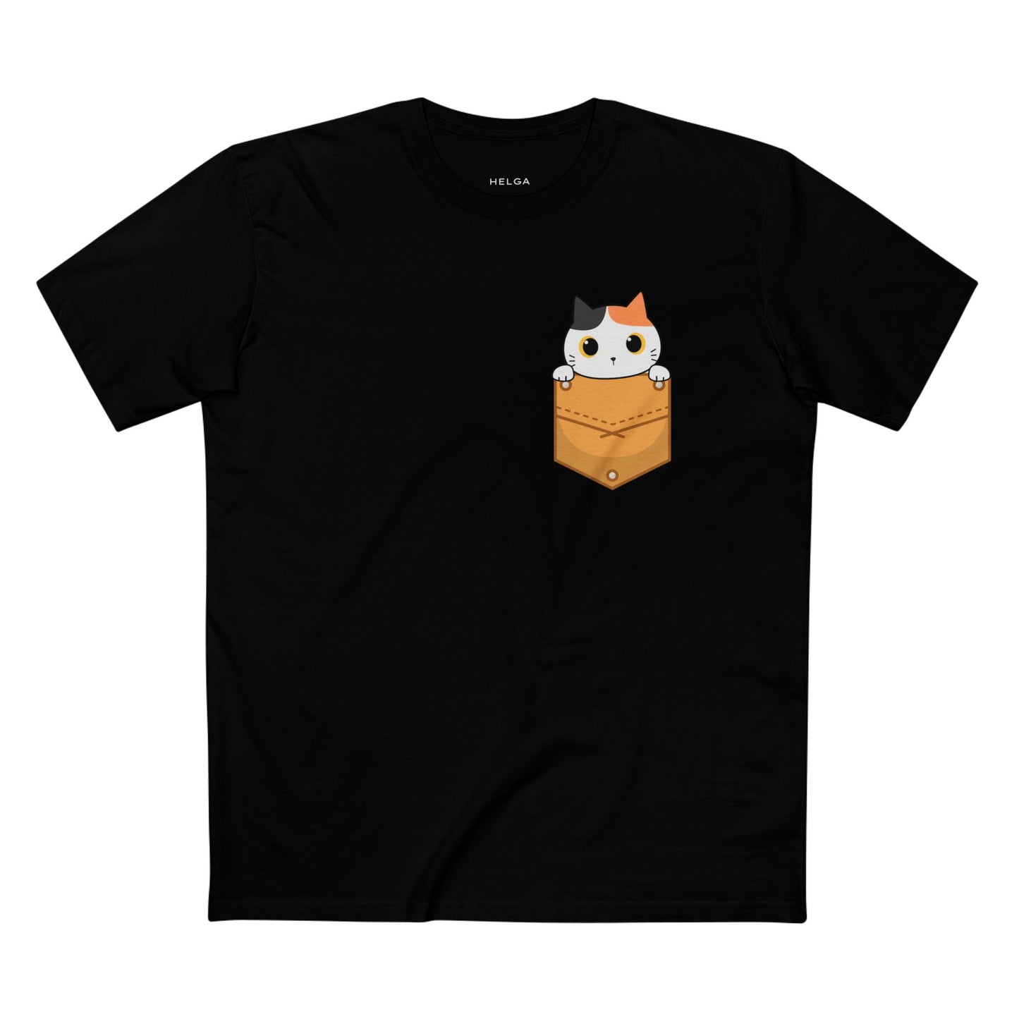 Cat in Pocket Tee