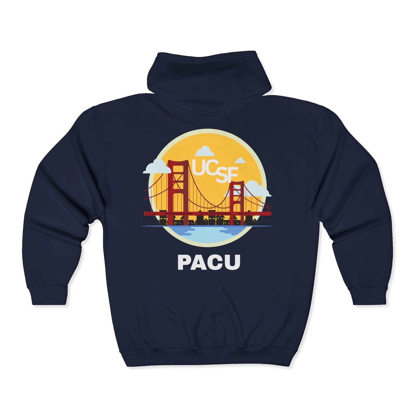 Simple Work Yellow Bridge PACU Cozy Unisex Zip Hoodie - Perfect for Casual Outings, Gifts, Affordable Streetwear, and Everyday Comfort