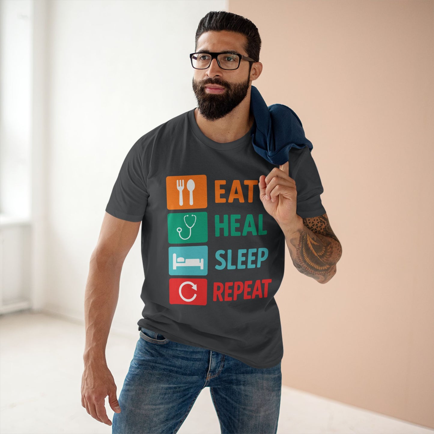 Eat Heal Sleep Repeat Tee
