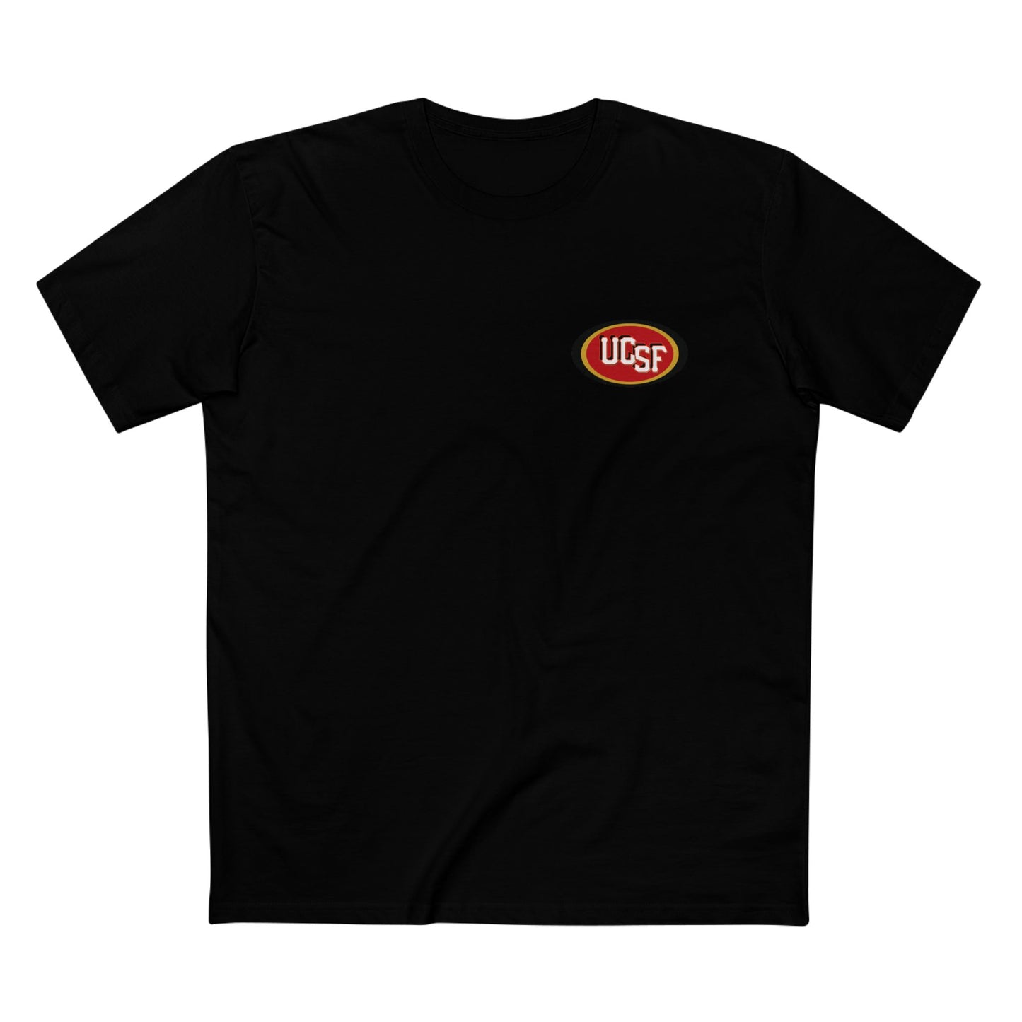 Black Red and Gold Golden Gate Simple Work Tee