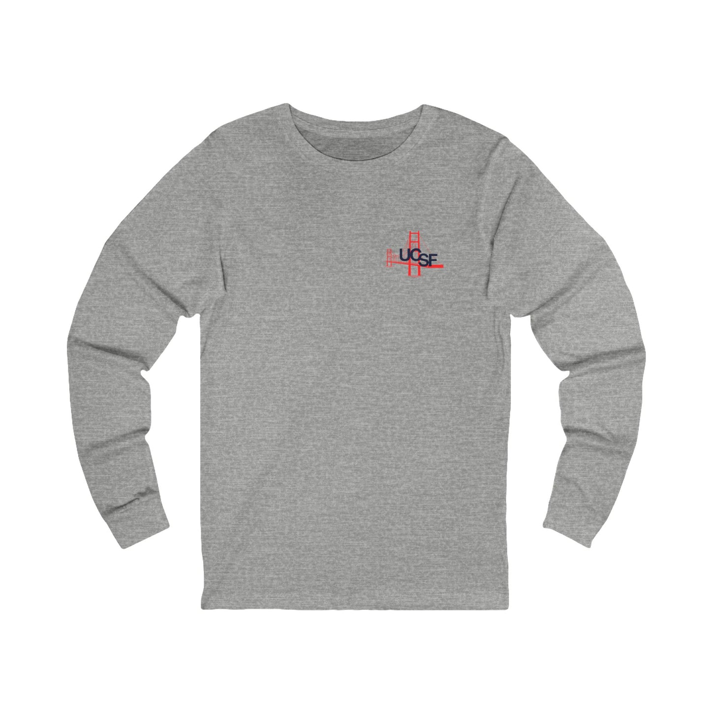 Simple Work The Unit Black Unisex Long Sleeve Tee with UCSF Design, Comfortable Apparel, Gift for Students, Casual Wear, Stylish Layering Option