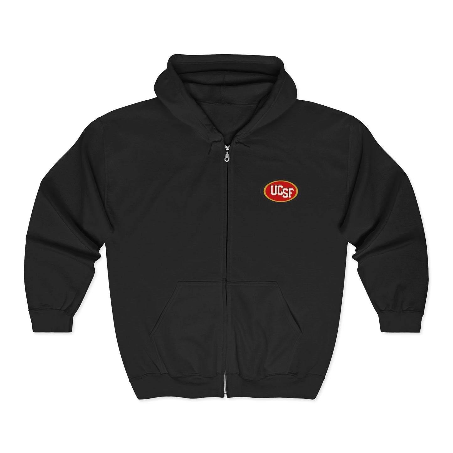 Simple Work Black Red Gold Cozy Unisex Zip Hoodie - Perfect for Casual Outings, Gifts, Affordable Streetwear, and Everyday Comfort