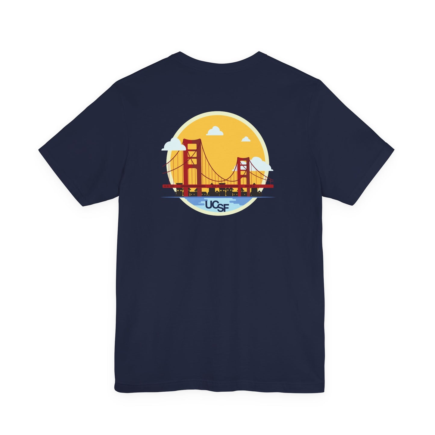 Simple Work Yellow Bridge Dark Colored Unisex Jersey Short Sleeve Tee