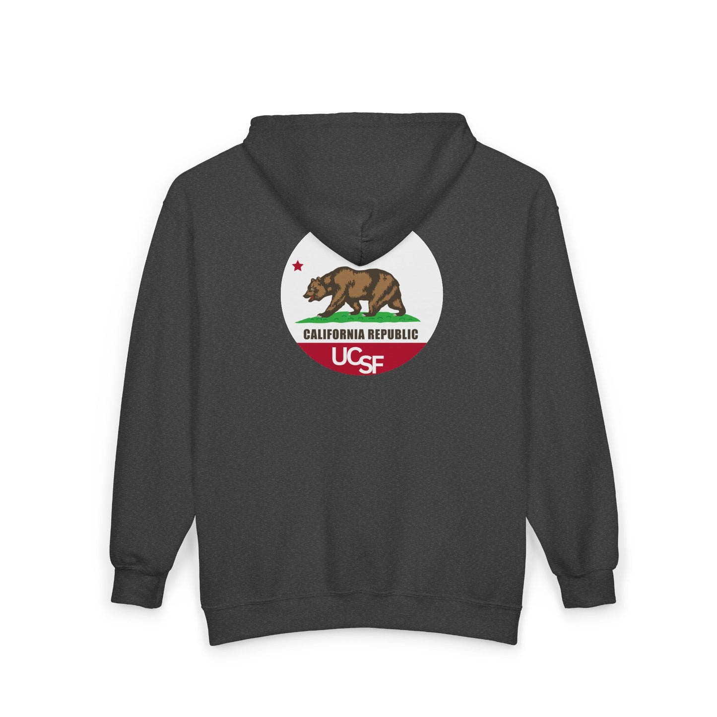 Simple Work Cali Flag Cozy Unisex Zip Hoodie - Perfect for Casual Outings, Gifts, Affordable Streetwear, and Everyday Comfort