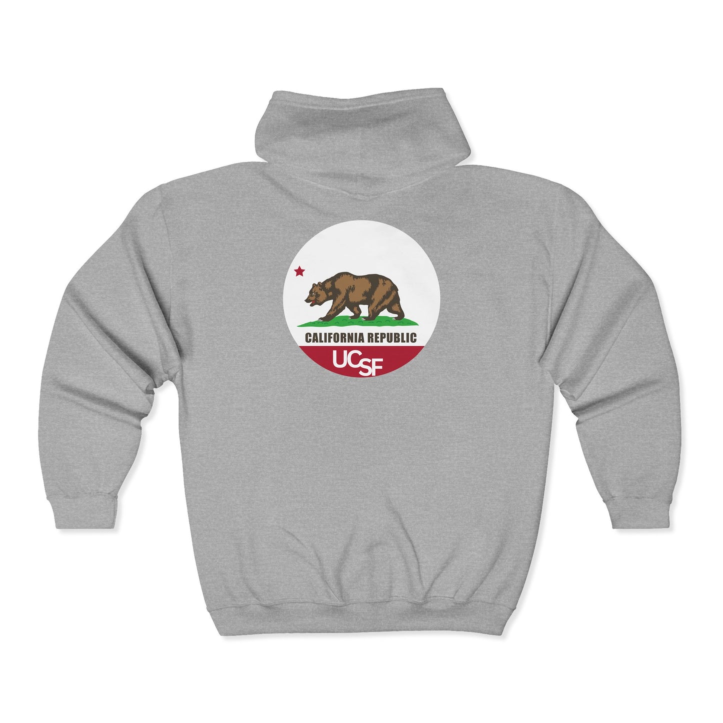 Simple Work Cali Flag Cozy Unisex Zip Hoodie - Perfect for Casual Outings, Gifts, Affordable Streetwear, and Everyday Comfort