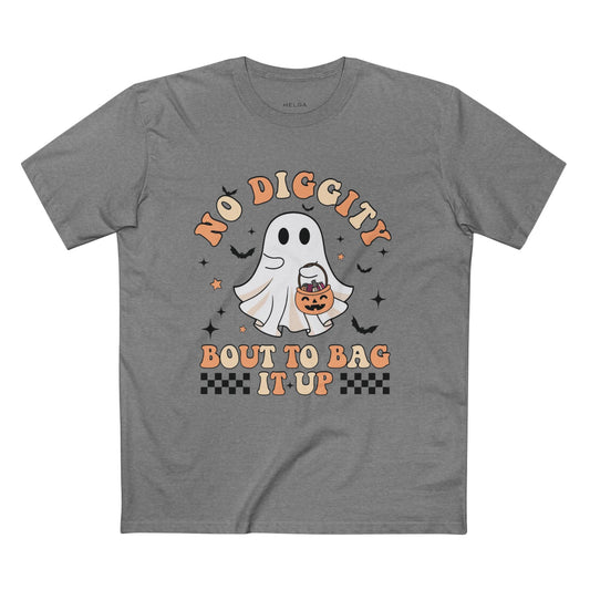No Diggity Bout To Bag It Up Halloween Tee