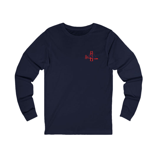 Simple Work The Unit Black Unisex Long Sleeve Tee with UCSF Design, Comfortable Apparel, Gift for Students, Casual Wear, Stylish Layering Option